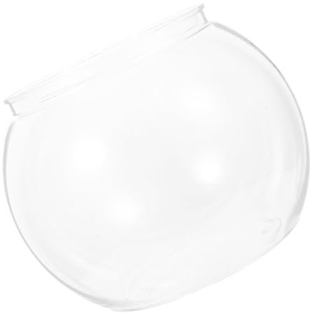 Milisten Bol de Poisson Rouge Transparent Aquarium de Table Aquarium Facile à Entretenir Transparent d'or Bocal à Poisson en Verre bocaux à Poissons l'animal de Compagnie