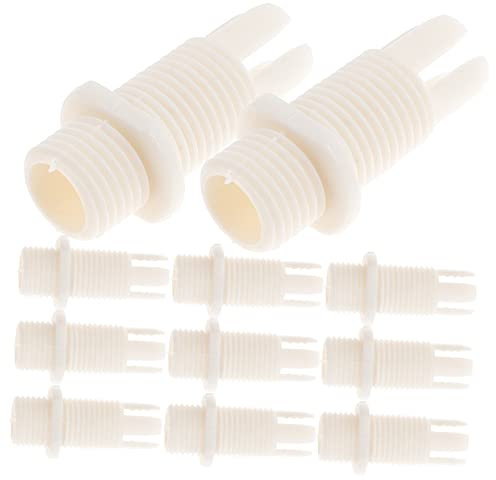 Uonlytech 100 Stück Kabelverschraubungen Aus Robustem Kunststoff Antizug Deckenleuchten Kabelhalter Mit Schraubsockel Für Pendelleuchten Und Ventilatoren