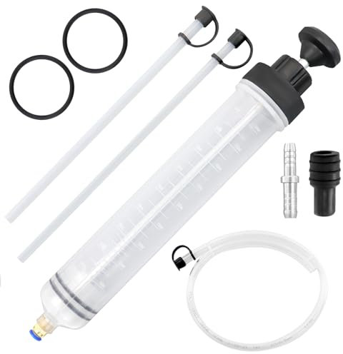 BEASAFY 500 CC Pompa di aspirazione Olio, Siringa per Olio, Pompa per Olio per Ingranaggi, Pompa Manuale per Olio con 2 Anelli di Gomma di Ricambio, Tubo Flessibile per Cambio Motore