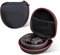 On Ear Bluetooth Headphones Case Storage Carrying Bag Compatible with Marshall Major V/IV/III/II/ 5/4/ 3/2 (Black + Red)