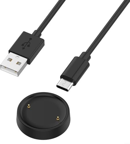 Stazione di ricarica per smartwatch Amazfit Active 2/Bip 6, cavo di ricarica da 1 m, cavo di ricarica portatile per smartwatch TypeC