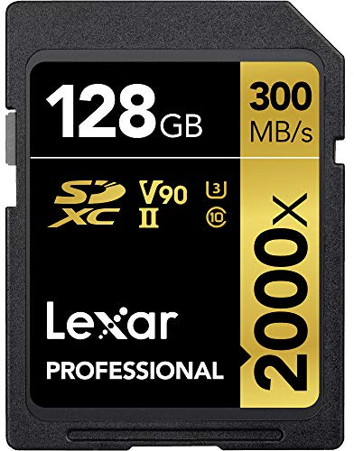 Lexar Professional 2000x 128GB SDXC UHS-II Card (LSD128CBNA2000R)