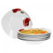 Van Well Lot de 6 assiettes creuses Monika - 450-700 ml - 220 x 220 mm - Assiettes creuses - Assiettes à salade - Bol de service - Coquelicot - Vaisselle en porcelaine - Pour la restauration