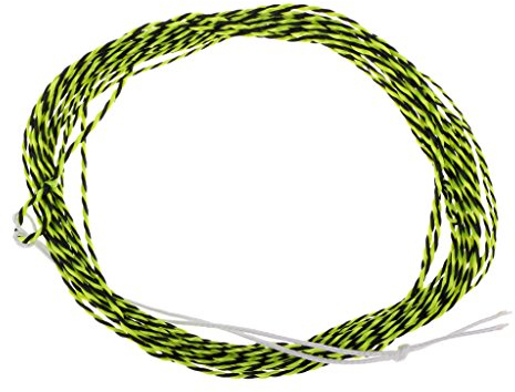 Baoblaze Tenkara Fliegenschnur Rollschnur Schwimmschnur mit Schleife 11FT Angeln Schnur - Gelb