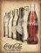 Signs 4 Fun SIG2252 Coca-Cola The Real Thing Metall-Blechschild, cremefarben