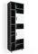 Vicco Badschrank Ilias, Badezimmerhochschrank, Weiß/Anthrazit, 60 x 190 cm