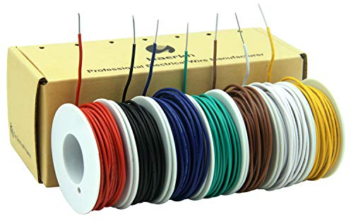 0.5mm² 20awg Elektrischer Draht Kabel aus solide verzinntem Kupferdraht 7 Farben je 7 Meter Spule flexible DIY