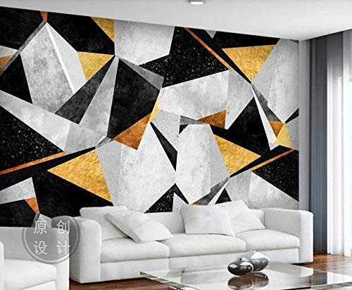 Personnalisé Papier Peint Panoramique intissé Formes Géométriques s 3D Papiers Peints Décoration Chambre Salon Tv Fond D'Écran Murales Tapisserie