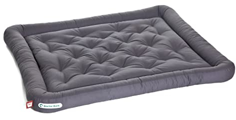 Doctor Bark Hundekissen - orthopädisches Hundebett, 95°C waschbar, hygienisch, robust & bequem (XXL - 115x100 cm, Grau)