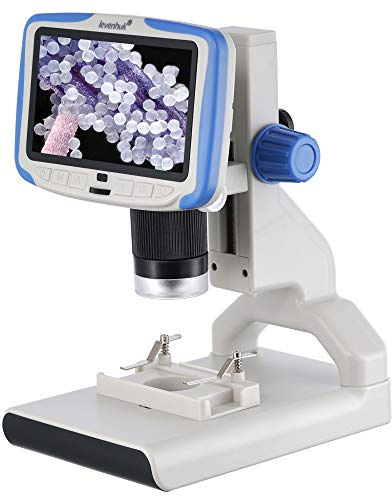 Levenhuk Rainbow DM500 LCD STEM Digitales Mikroskop für Kinder 7-200x Zoom | Einfach zu Bedienen, 5 Bildschirm, mit Foto/Video, Kabellose Fernbedienung, Fertigen Präparaten, für Lernen und Forschen