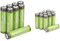 Amazon Basics Piles Rechargeables AA Haute capacité 2400 mAh (Lot de 12) - Pré-chargées & Piles Rechargeables AAA Haute capacité, (Lot de 8) - Pré-chargées (Le visuel Peut différer)