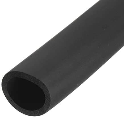 sourcing map Tube en mousse pour poignée - Isolation - 50 mm x 65 mm x 1 m (DI x DE x L) - Noir