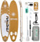 FunWater Aufblasbares Stand Up Paddle Board Multifunktionale Paddelboards mit Flossen, Knochleine, SUP Pump, Paddel, Sup-Rucksack, Für Erwachsene und Aller Könnensstufen (11'-Discovery BRAUN)