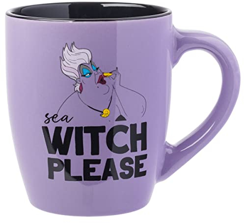 Silver Buffalo Disney Villains Ursula Sea Witch Please Jumbo - Taza de cerámica curvada (750 ml)