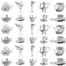 DanLingJewelry 100Pcs 10 Styles Antique Silver Afternoon Tea Theme Charms Tea Cup and Teapot Coffee Mug Charms DIY Jewelry Making