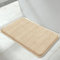 Yimobra Badematte rutschfest, 80 x 50 cm, Super Wasseraufnahme, Dick, Maschinenwaschbar, Leicht zu Trocknen Badezimmerteppich – Beige