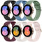 Wanme 6 Stück Armband für Samsung Galaxy Watch 7/6/5/Watch 4 Armband, Silikon Ersatzarmband für Samsung Watch 6/4 Classic/5 Pro/FEfür Damen und Herren
