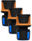 Fiskars Schlauchanschluss, SoftGrip-Kontaktpunkte, Universalgröße, Ø 1,3-1,5 cm (1/2-5/8''), 30 g, Schwarz/Orange/Blau, 1027072 (Packung mit 3)