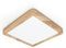 LVL LED-Panel Deckenleuchte Holzmaserung, Nordisch LED-Deckenleuchte Flach Klein Quadratisch für Wohnzimmer, Schlafzimmer, Küche, Flur, Badezimmer, Led Flächenleuchte (18W)