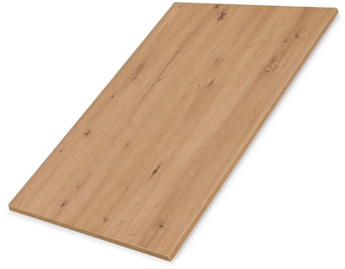 Hausfux Tischplatte nach Maß - 1,9 cm Starke Spanplatte mit ABS-Kante - individueller Zuschnitt - Made in Germany (Artisan Eiche, 180 x 80 cm)