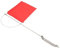 XHIKOWAT Windanzeige Flagge, Edelstahl, Rote Bootsflagge, Marine Mastflagge Segelboot Yacht (140 x 120 mm / 5, 51 x 4, 72 Zoll), Boots/Yachtteile