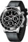 Pagani Design Daytona Hommage Herren Quarzuhr, Chronographen-Armbanduhr für Herren, VK63 Uhrwerk, Edelstahlband, PD1644 (schwarz, Gummi)