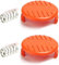 Daaxing Couvercle de bobine de débroussailleuse (2 ressorts + 2 capuchons de bobine) pour Black & Decker Reflex GLC3630L20-GB NST1810 ST4525