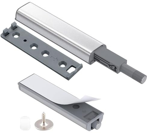 SULIVES Push Open Door Latch – 2 Pack Magnetic Push Catch for Kitchen Cabinet, Closet Door, Drawer, Wardrobe, Touch Release Opener, Press Out Closure