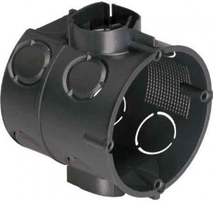 10er Set Unterputz Schalter Abzweigdose Ø 60 mm, 63 mm tief mit Tunnelstutzen