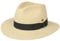 Mayser Sombrero Panamá Menton Mujer/Hombre - Made in The EU protección UV de Sol con Banda Grosgrain Verano Primavera/Verano - 59 cm Natural