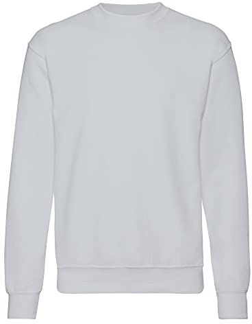 Fruit of the Loom Herren 62-202-0 Sweatshirt, grau meliert, Large