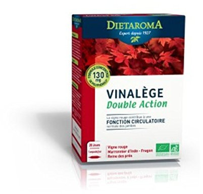 Vinalège Dualège - Complément alimentaire Double Action Diétaroma - 20 Ampoules