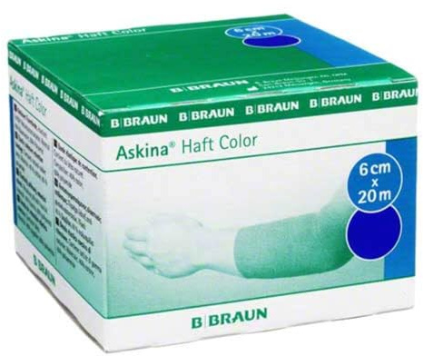 ASKINA Haftbinde Color 6 cmx20 m blau 1 St