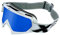 TWO-X Cross-Brille - Motocross-Brille mit verspiegeltem blauen Glas - Kratzfeste Motorrad-Brille - Enduro & Downhill - MX Brille - Modell Race - Weiß