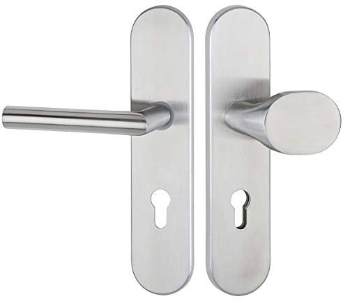 Hermat HT-Schutz-Wechsel-Garnitur 1802 - Basic 02 | 92mm | Türstärke 64-77mm | Edelstahl matt |