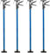TecTake Pezzi PUNTELLO per Solai TELESCOPICO di Sostegno in Acciaio ESTENSIBILI da 115-290cm - Modelli Differenti - (4X Blu | No. 402400)
