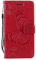 DENDICO Cover per Galaxy J5 2016, Pelle Portafoglio Custodia per Samsung Galaxy J5 2016 Custodia a Libro con Funzione di appoggio e Porta Carte di Credito - Rosso