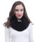 Lina & Lily Loop Schal Damen Winter Schlauchschal aus Kunstpelz (Schwarz)