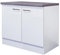 Smart Möbel Spülenunterschrank 100 cm mit Arbeitsplatte/ohne Spüle Weiß - Nawa