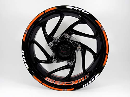 BIKE-label Felgenbett mit Felgen-Aufkleber Set kompatibel mit KTM 690 Duke 710038