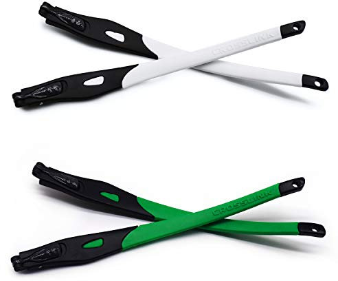 HKUCO Weiß/Grün Ersatzgläser Beine für Oakley Crosslink Rahmen für Brillen