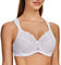 MELENECA Women's Full Coverage Non-Padded Minimizer Underwire Floral Lace Bra White-lace 46DD
