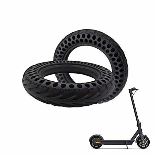 HGTRH Scooter Reifen 12 Zoll Vollgummi, Elektroroller Reifen 12x20125 Zoll, Elektrorollerreifen Honeycomb Tubeless Vollgummireifen Ersatzräder für Roller Anti-Rutsch-Reifen 2 Stück