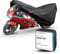 WALSER Premium Motorrad Abdeckplane M, Auszeichnung Sehr Gut* Motorrad Abdeckplane aus hochwertigem PVC, Outdoor Motorrad Plane, Motorrad Zubehör, Abdeckplane Motorrad schwarz 215x95x120 cm