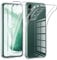 Phoona Coque pour Samsung Galaxy S22 5G avec 2 Pièces Protection Écran en Verre Trempé,Ultra Transparente Silicone en Gel TPU Souple pour Samsung S22 5G Couqe,Antichoc Anti-Jaune Etui Bumper