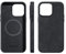 Deppa Full Body Alcantara case for Iphone 13 Pro Max (6.7') Shockproof Slim Cover with Magsafe Wireless Charging [Genuine Italian Alcantara] (Dark grey-9052)