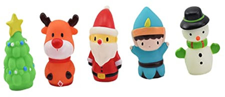 Toyvian 5st Weihnachtsfingerpuppe Weihnachtsmann Fingerpuppe Fingerhände Partyspielzeug Weihnachtsspielzeug Für Babys Urlaub Fingerpuppen Lernhilfe Weihnachten Füllstoff Kind Kieselgel