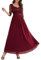 WedTrend Women's Wedding Guest Dress Floral Lace Bridesmaid Dresses Long Sleeve Evening Gown Elegant Mother of The Bride Dresses WT0312BurgundyXL