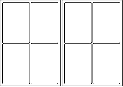 SmithPackaging A4 Self Adhesive Address Labels, 4 Label Per Sheet, 100 Sheets, 99.1 x 139mm 400 Labels (Pack of 2)