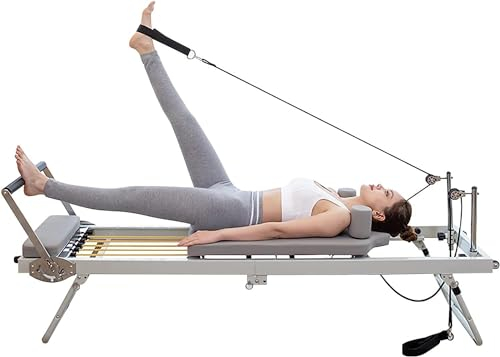F3 Pilates Reformer Große Ausrüstung Kernbett Leiter Fass Wirbelsäulenkorrektur Stabiler Stuhl Cadillac-Bett Metallic Stahlrahmen ABS PP Schwamm 200 kg Tragfähigkeit